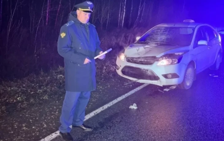 В Калужской области такси насмерть сбило пешехода