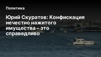Юрий Скуратов: Конфискация нечестно нажитого имущества &ndash; это справедливо