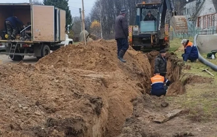 В Людинове завершается строительство коммунальных сетей