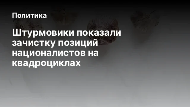 Штурмовики показали зачистку позиций националистов на квадроциклах